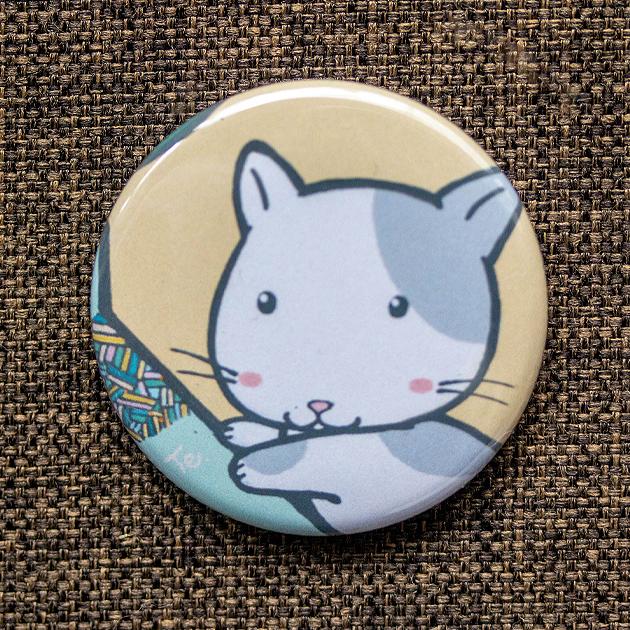 缶バッジ_38mm【016：あそぼうよ】２個セット　※他の絵柄との組み合わでせてのセット購入もできます